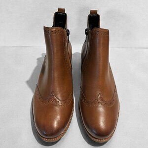 Remonte Chelsea Brogue Ankle Booties | EU 38 (US 7.5) NEW without box